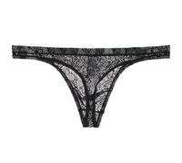 Sous-vêtements pour hommes à l'intérieur portant un pantalon triangle séduisant à haute élasticité, Noir , XL