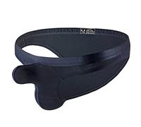 sous vêtements pour Hommes Pack Coton Unie en Nylon Taille Basse Slips Sexy séparation des balles Grands Et Peignoirs Tissu Éponge(BU1,XL)