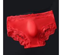 Sous-vêtements pour hommes, slips en dentelle sans couture