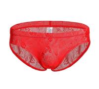 Sous vêtements pour hommes, slips sexy en dentelle transparente pour hommes, sous-vêtements transparents taille basse, cadeau pour petit ami, sous-vêtements respirants extensibles au quotidien