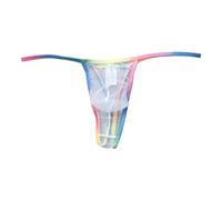Sous-vêtements pour hommes, string coloré pour un usage quotidien, slips confortables et élégants pour l'été et l'automne, parfaits pour la détente à la maison, lavables en machine, bas (White, S)