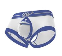 Sous-vêtements respirants pour homme, slips confortables avec poche amovible pour un usage quotidien en été, coupe légère en tissu doux, Blanc., M