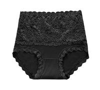 Sous-vêtements sans coutures pour femme - Culotte en dentelle pour femme - Taille haute - Sans couture - Taille large - Sous-vêtement invisible - Skiny - Respirant - Culotte string
