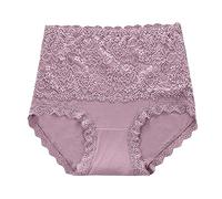 Sous-vêtements sans coutures pour femme - Culotte en dentelle pour femme - Taille haute - Sans couture - Taille large - Sous-vêtement invisible - Skiny - Respirant - Culotte string