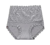Sous-vêtements sans coutures pour femme - Culotte en dentelle - Taille haute - Sans couture - Taille large - Sans spectacle - Culotte invisible - Skiny - Respirant - Culotte string