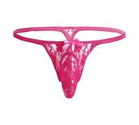 Sous-vêtements sexy pour homme gay avec nœud en dentelle et string taille basse