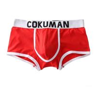 Sous-vêtements taille moyenne pour homme en 90 % coton et 10 % élasthanne, tissu doux et respirant pour un style de vie actif et une tenue décontractée (XL, rouge)