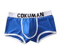 Sous-vêtements taille moyenne pour homme fabriqués en 90 % coton et 10 % élasthanne, tissu doux et respirant pour un style de vie actif et une tenue décontractée (2XL, bleu clair)