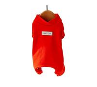 sous-vêtements Thermiques en Polaire Allemande for Animaux de Compagnie, adaptés à l'automne et à l'hiver.(Red,2XL)