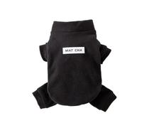 sous-vêtements Thermiques en Polaire Allemande for Animaux de Compagnie, adaptés à l'automne et à l'hiver.(Black,XL)