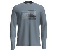 Sous-vêtements thermiques Icebreaker Merino 150 Tech Lite LS Tee Peak Bal Mens DR bleu silex M