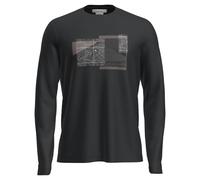 Sous-vêtements thermiques Icebreaker Merino 150 Tech Lite LS Tee Peak Bal Mens DR noir XL