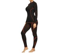 Sous-vêtements thermiques pour femmes Littlehammer Set Alpinus - Noir/orange S