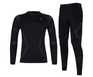 Sous-vêtements thermoactifs pour enfants Idre Set Alpinus - Noir 152-164 cm