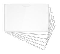 Sousses de protection des cartes à commerce, manche de cartes à négociation,Manches de protection 10x pour les cartes de sécurité sociale | Couvertures claires résistantes à l'eau pour les femmes homm