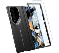 SOUTEM Coque pour Samsung Galaxy Z Fold 4 avec Protection D'écran Avant et Charnière Magnétique Protection, Rigide PC Motif Voiture de Sport Coque Antichoc Housse pour Samsung Z Fold 4 5G(Noir)