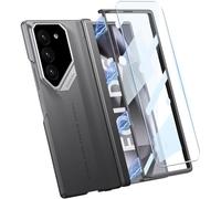 SOUTEM Coque pour Samsung Galaxy Z Fold 6 avec Protection D'écran Avant et Charnière Magnétique Protection, Rigide PC Motif Voiture de Sport Coque Antichoc Housse pour Samsung Z Fold 6 5G(Gris)