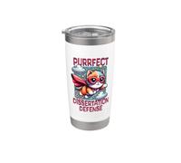 Soutenance de thèse parfaite | Soutenance de thèse Cat Lover Gobelet isotherme en acier inoxydable double paroi