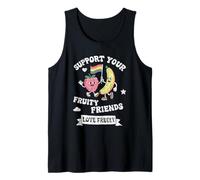 Soutenez Friends Love Freely Retro Pride Design Débardeur