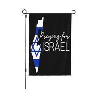 Soutenez Israël, priez pour Israël, drapeau de jardin toutes saisons, bannière de cour pour jardin, drapeaux de décoration extérieure