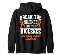 Soutenez la Sensibilisation à la Violence dans Les fréquentations chez Les Adolescents avec Un Ruban Orange Sweat à Capuche