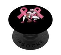 Soutenez Le Football de Sensibilisation au Cancer du Sein PopSockets PopGrip Adhésif