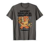 Soutenez Les clés secrètes de Votre bibliothèque Locale Late Bear T-Shirt