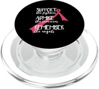 Soutenez Les Combattants Admirer survivant Souvenez-Vous du Cancer du Sein Meme PopSockets PopGrip pour MagSafe