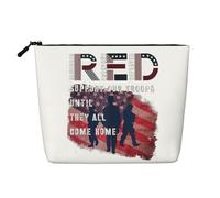 Soutenez nos troupes jusqu'à ce qu'elles rentrent Toutes à la Maison Trousses de Maquillage Pochette de Maquillage de Voyage Trousse de Maquillage à Fermeture éclair pour Femmes