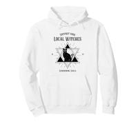 Soutenez Vos sorcières locales (Graphique de Chat Sorcier) Sweat à Capuche