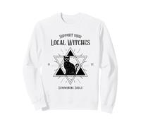 Soutenez Vos sorcières locales (Graphique de Chat Sorcier) Sweatshirt