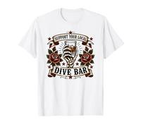 Soutenez Votre Bar de plongée Local pour Boire des squelettes T-Shirt
