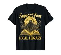 Soutenez Votre bibliothèque Locale pour Les Amateurs de Livres effrayants d'halloween T-Shirt