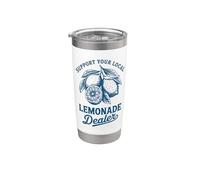 Soutenez votre concessionnaire de limonade locale drôle de limonade Gobelet isotherme en acier inoxydable double paroi