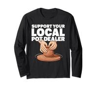 Soutenez Votre concessionnaire Local en céramique poterie Jeu de Mots Manche Longue