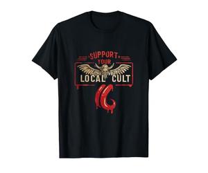 Soutenez Votre culte Local - Design d'horreur Cosmique T-Shirt
