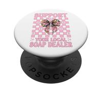 Soutenez Votre Distributeur de Savon Local Fabrication de Savon Fille PopSockets PopGrip Adhésif