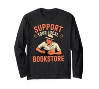 Soutenez Votre Lecteur Vintage de librairie Locale Manche Longue