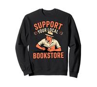 Soutenez Votre Lecteur Vintage de librairie Locale Sweatshirt