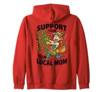 Soutenez Votre Maman Locale Amateur de Plantes Maman drôle Sweat à Capuche
