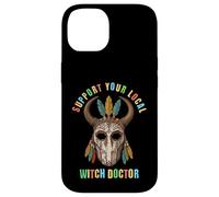 Soutenez Votre Masque de Sorcier et de chaman Local Coque pour iPhone 14
