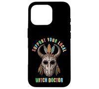 Soutenez Votre Masque de Sorcier et de chaman Local Coque pour iPhone 16 Pro
