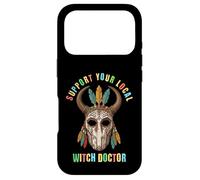 Soutenez Votre Masque de Sorcier et de chaman Local Coque pour iPhone 17 Pro
