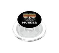 Soutenez Votre meurtrier Local Black Crow Raven Retro Gothic PopSockets PopGrip pour MagSafe
