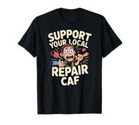 Soutenez Votre réparation Locale CAF Droit au café T-Shirt