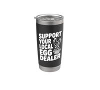 Soutenez votre revendeur d'œufs local Gobelet isotherme en acier inoxydable double paroi