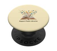 Soutenir Les bibliothèques publiques Literacy Matters Bibliothèan Advocate PopSockets PopGrip Adhésif