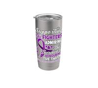 Soutenir les combattants admirant la sensibilisation aux survivants aux surdoses Gobelet isotherme en acier inoxydable double paroi