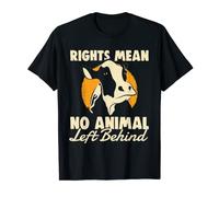 Soutenir les droits de liberté des animaux végétaliens Activism Rescue Pets T-Shirt
