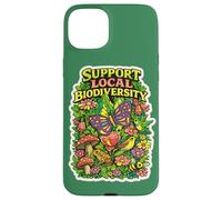 Soutenir l'illustration Locale de la biodiversité Coque pour iPhone 15 Plus